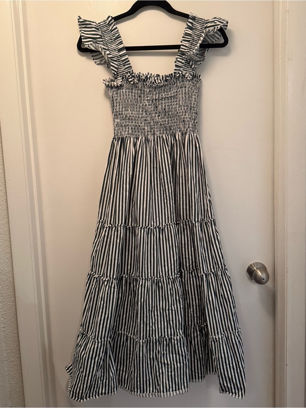 EUC Hill House Home The Ellie Nap Dress in Green Stripe | Small | SOLD OUT - Picture 5 of 13